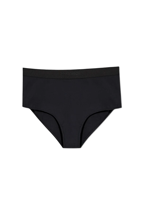 SCHWARZ Leggings mit hohem Bund