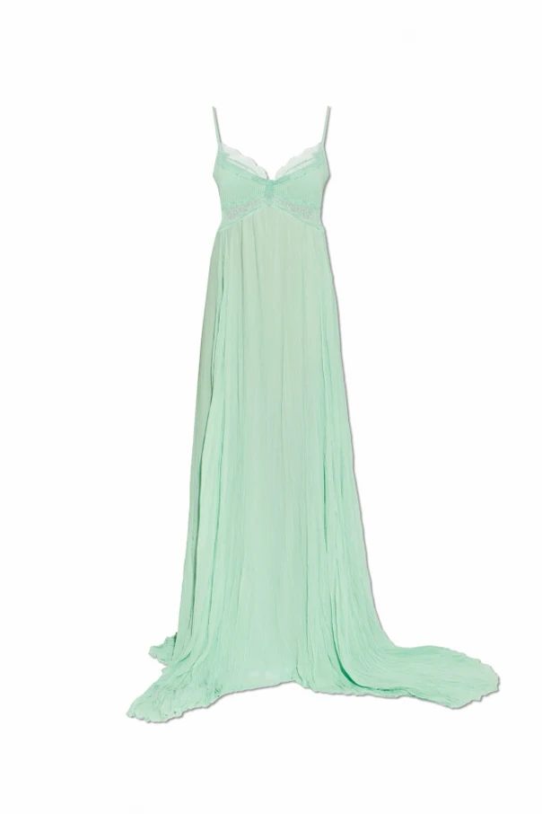 SCHWARZ Kleid mit Spitzeneinsätzen