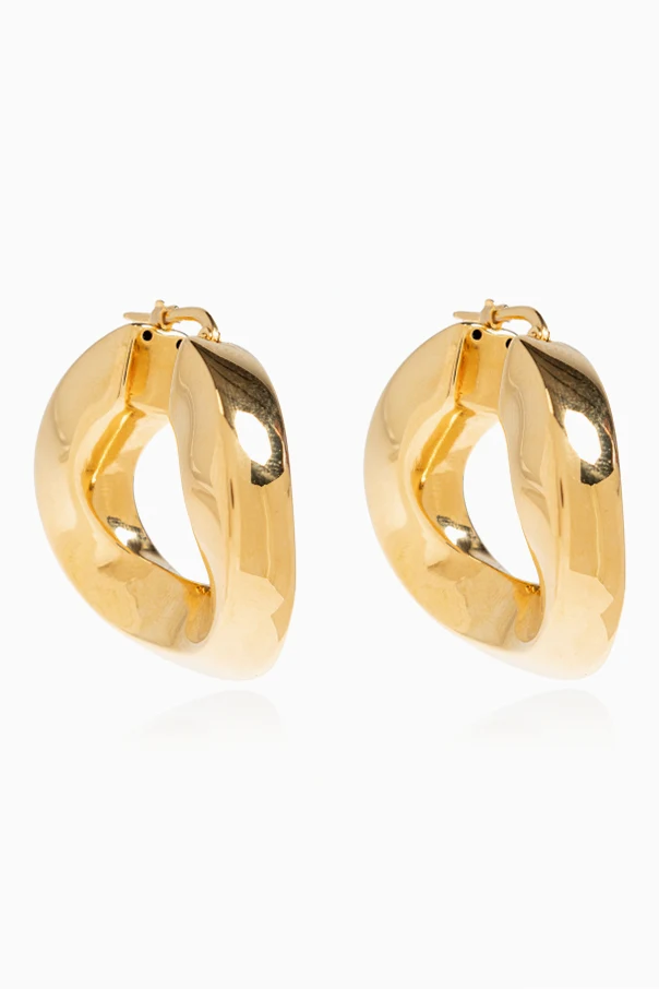 GOLD Ohrringe mit graviertem Logo