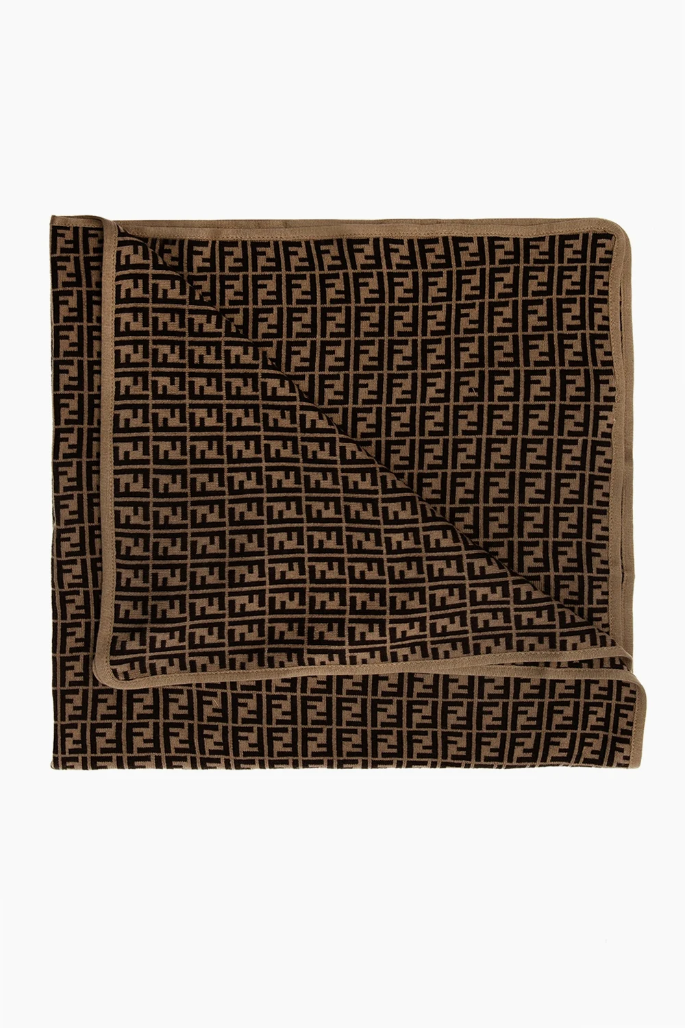 BROWN Patterned blanket