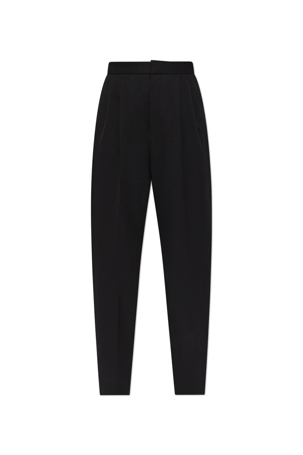 Creased trousers