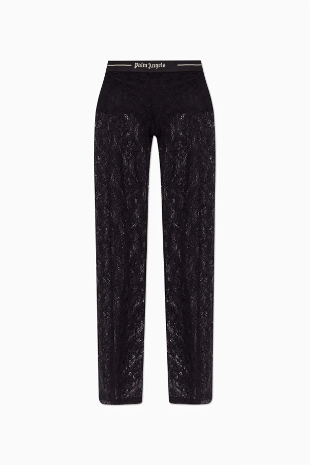 SCHWARZ Spitzenhose