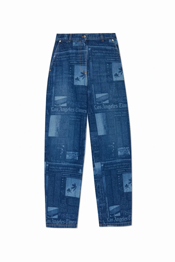 MARINEBLAU Jeans mit Muster