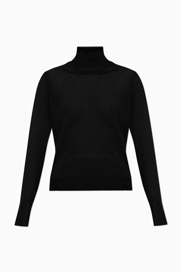 CZARNY Wełniany golf