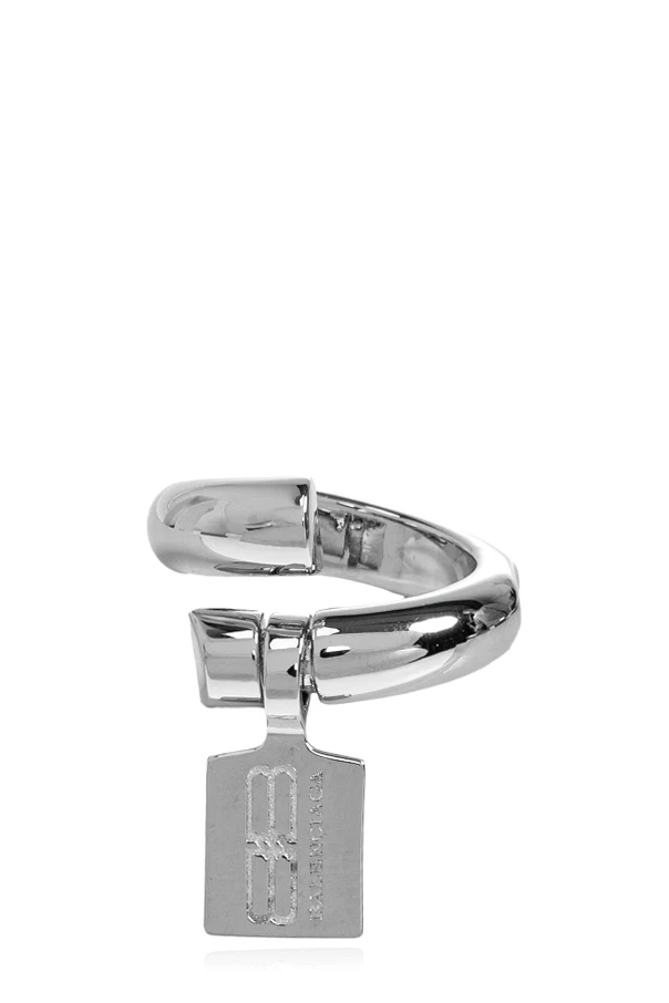 SILBER Ring mit eingraviertem Logo