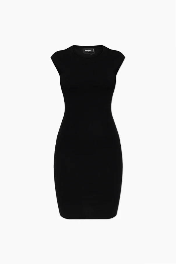 SCHWARZ Ärmelloses Kleid