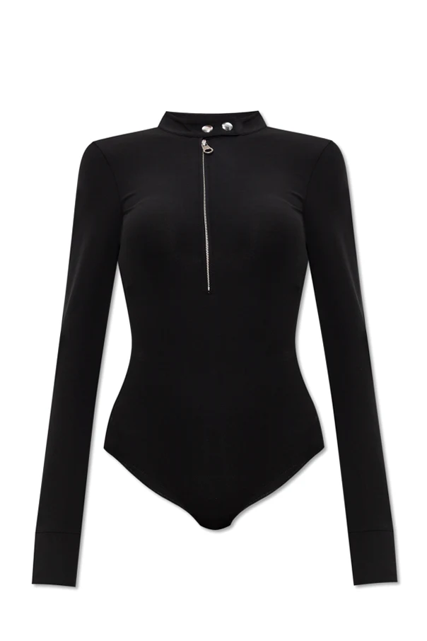 SCHWARZ Langarm-Body