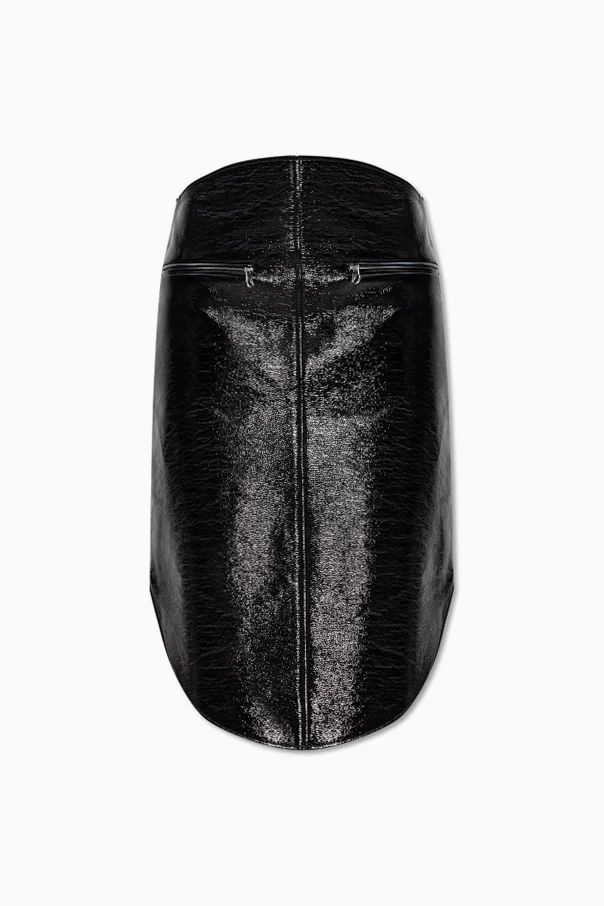 CZARNY Spódnica z logo