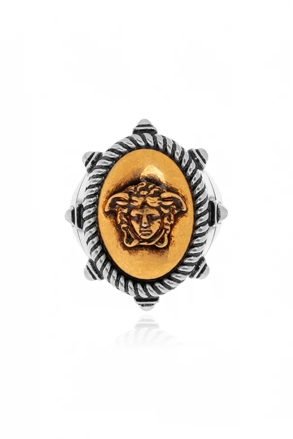 SILBER Ring mit Medusa-Kopf