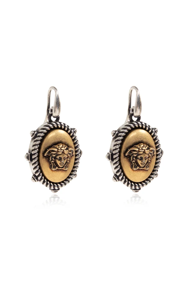 SILBER Ohrringe mit Medusa-Kopf