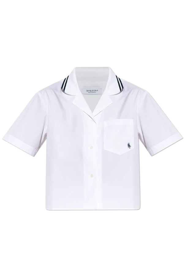 BIAŁY  Koszula z kieszenią