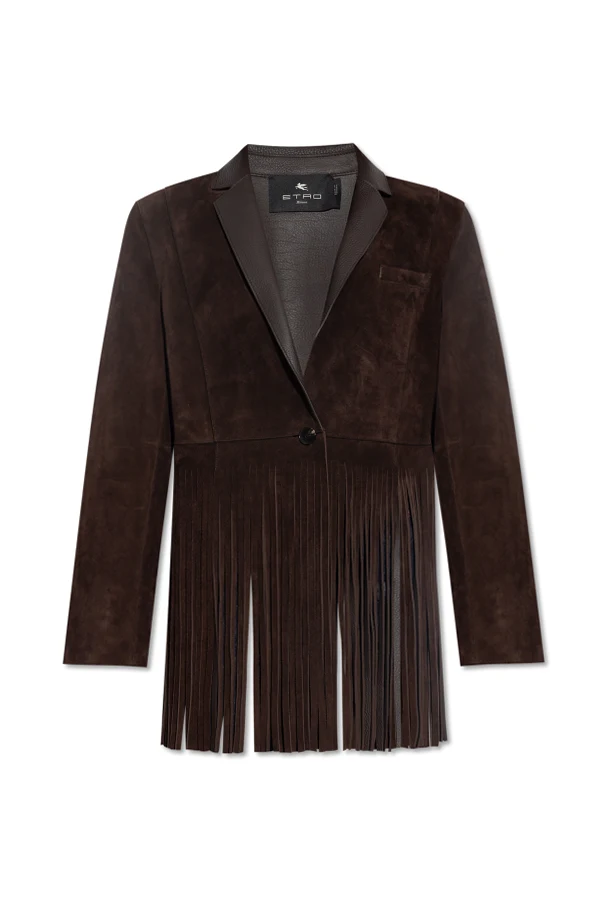 BRĄZOWY Skórzana kurtka