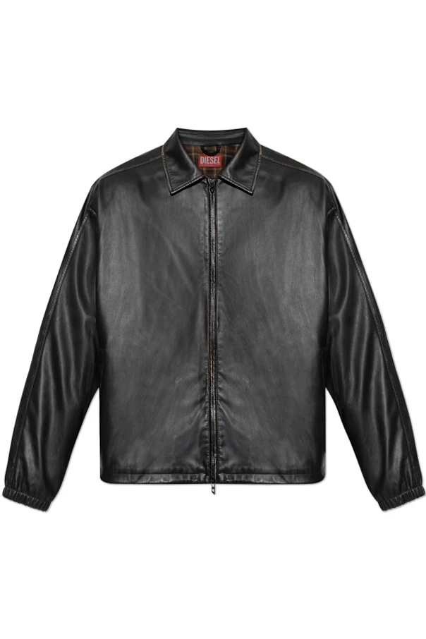 SCHWARZ Kunstlederjacke „J-AKE“