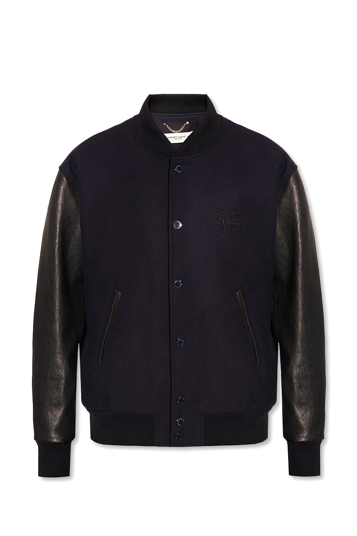 Jacket in contrasting fabrics