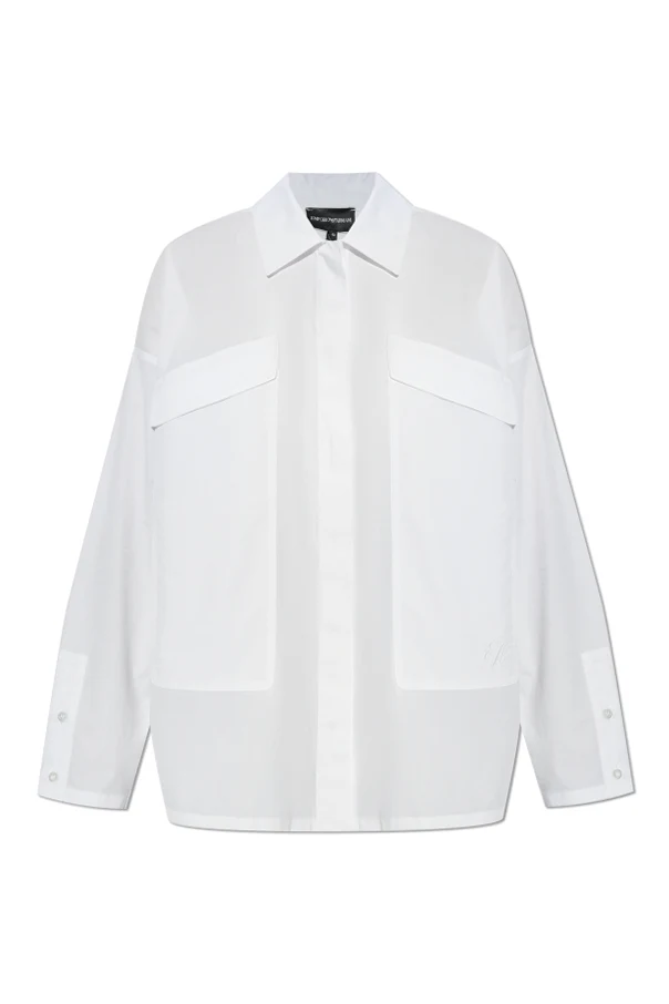 WHITE Shirt with pockets