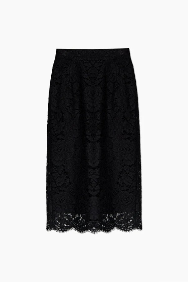 SCHWARZ Spitzenrock