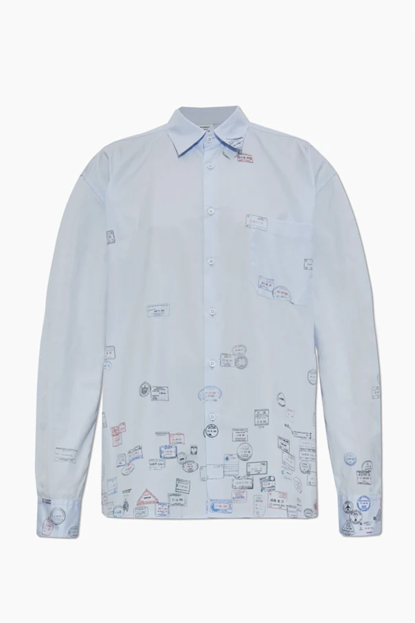 light blue Printed shirt