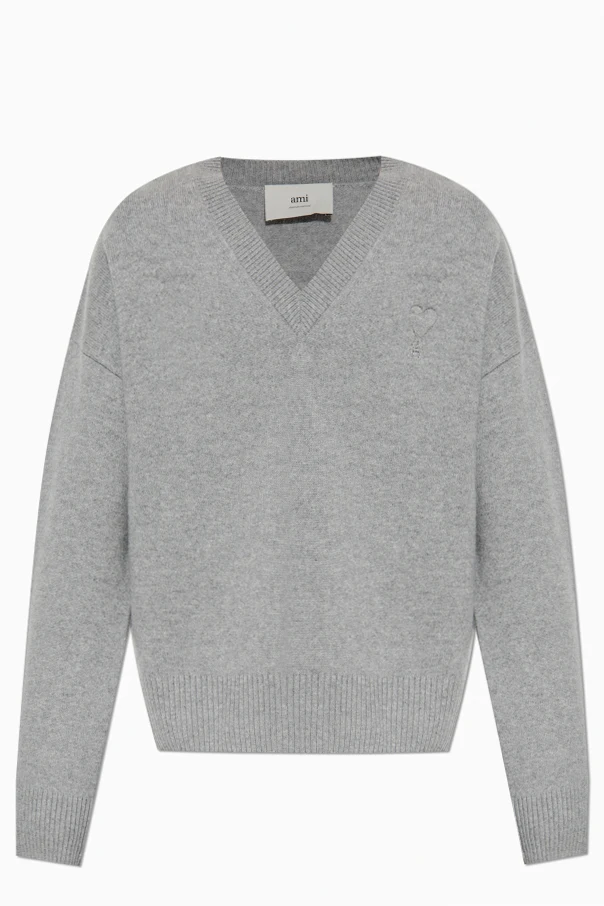 GRAU Pullover mit Logo