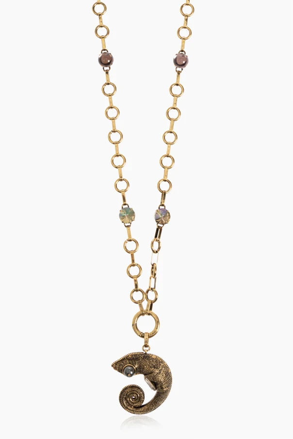 GOLD Halskette mit Chamäleon-Motiv