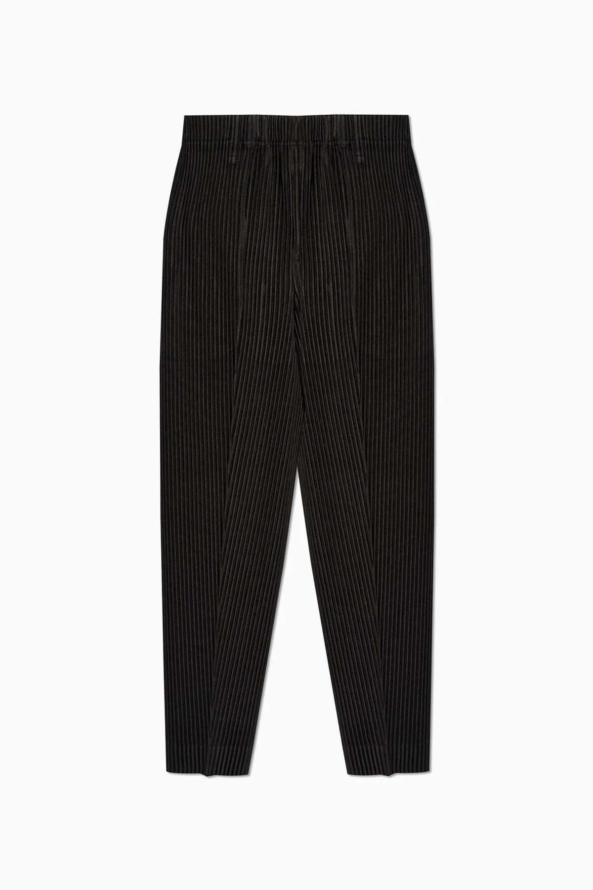 Plissierte Hosen mit Falte