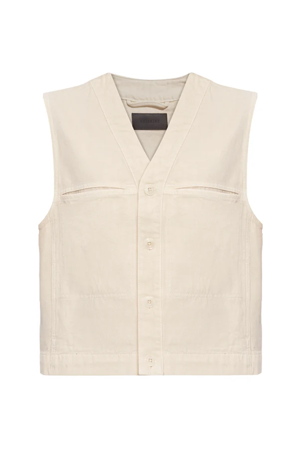 beżowy Jeansowa kamizelka