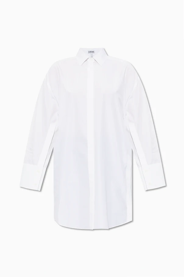 WEISS Kleid mit Logo