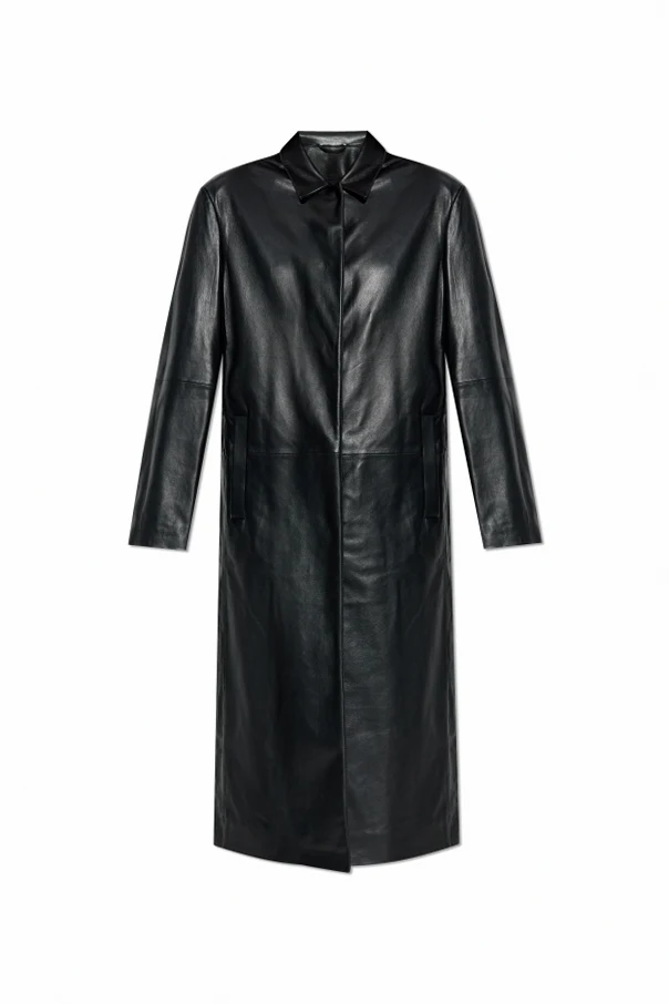 SCHWARZ Leder Mantel „L-ANCELOT“