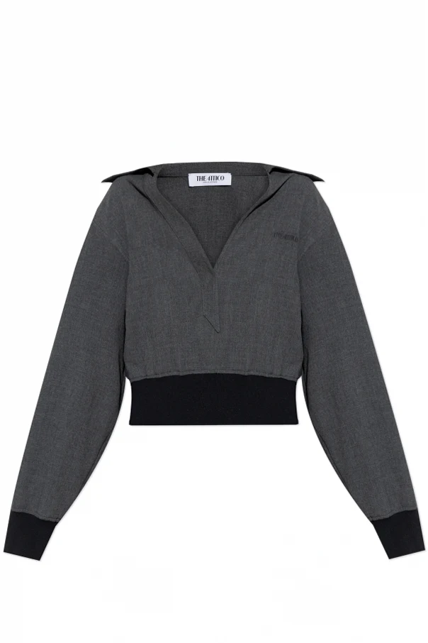 GRAU Sweatshirt mit Kragen