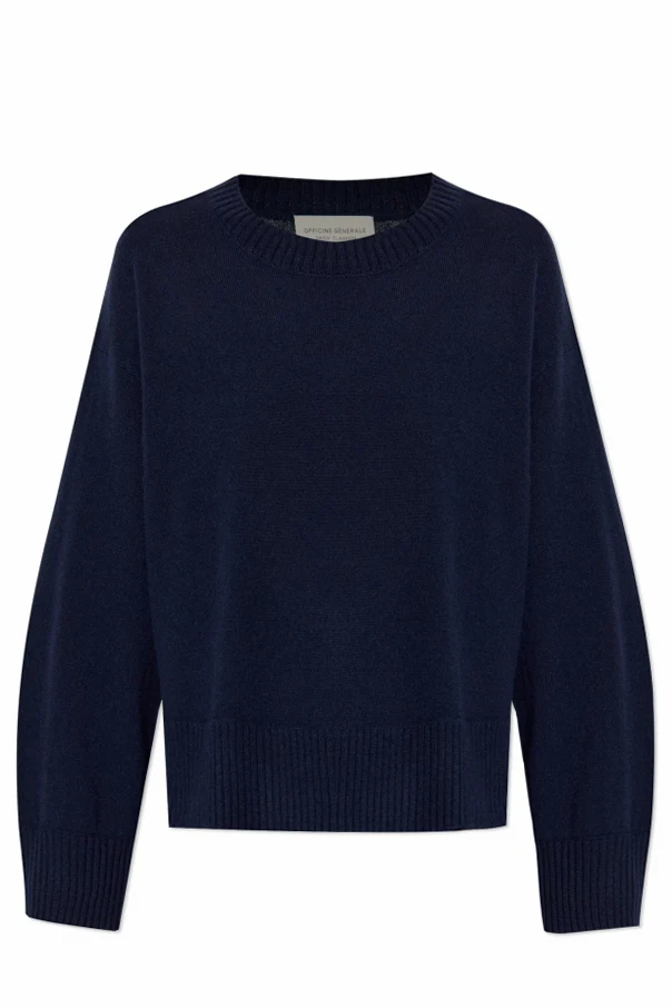 GRANATOWY Kaszmirowy sweter ‘Nicky’