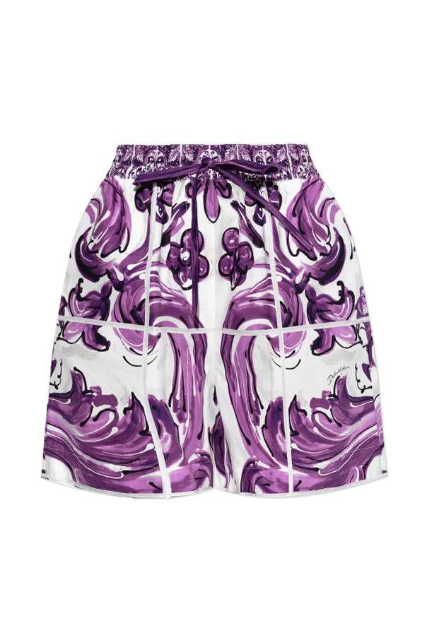 LILA Shorts mit Muster