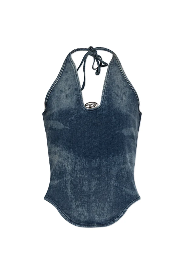 GRANATOWY Top `DE-JANICE-S`