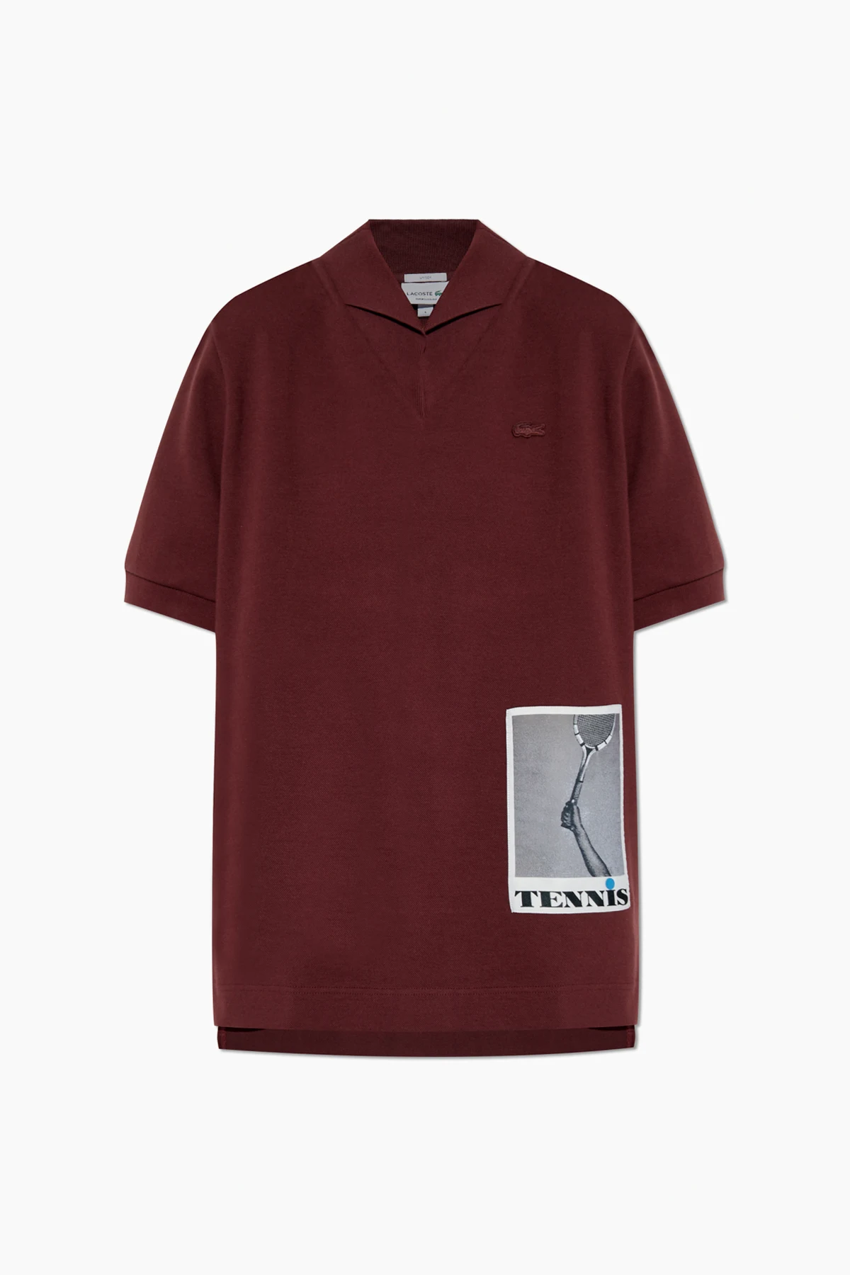 BURGUNDY Polo with patch