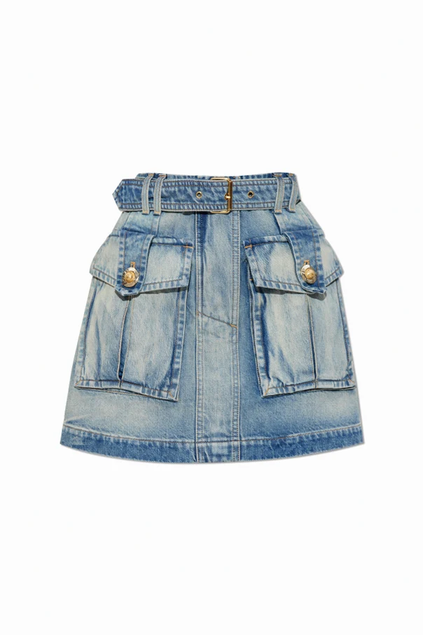 BLAU Jeansrock