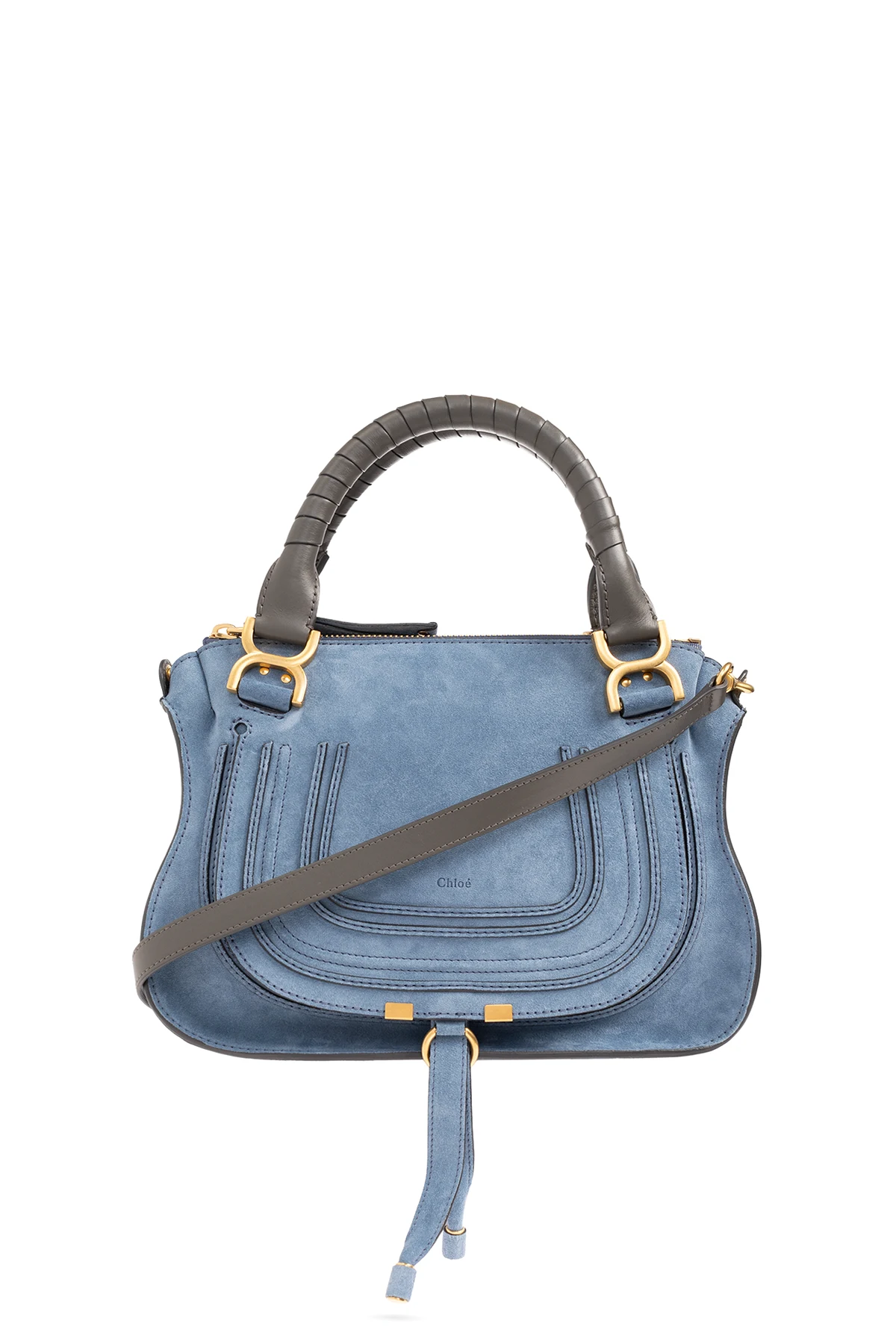 ‘Marcie Medium’ suede shoulder bag