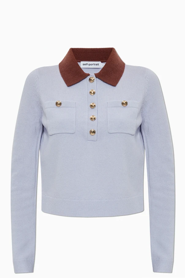 light blue Sweater with collar