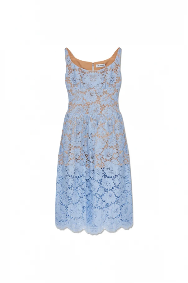 jasnoniebieski Koronkowa sukienka