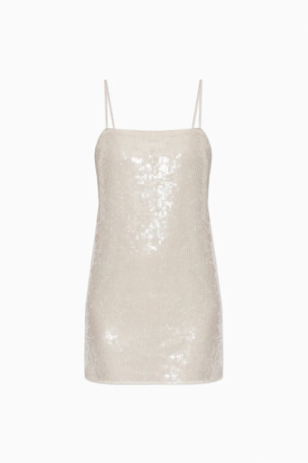 WEISS Pailletten-Kleid