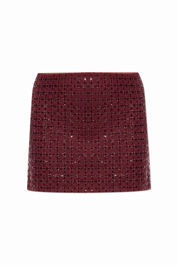 BORDO Cekinowa spódnica