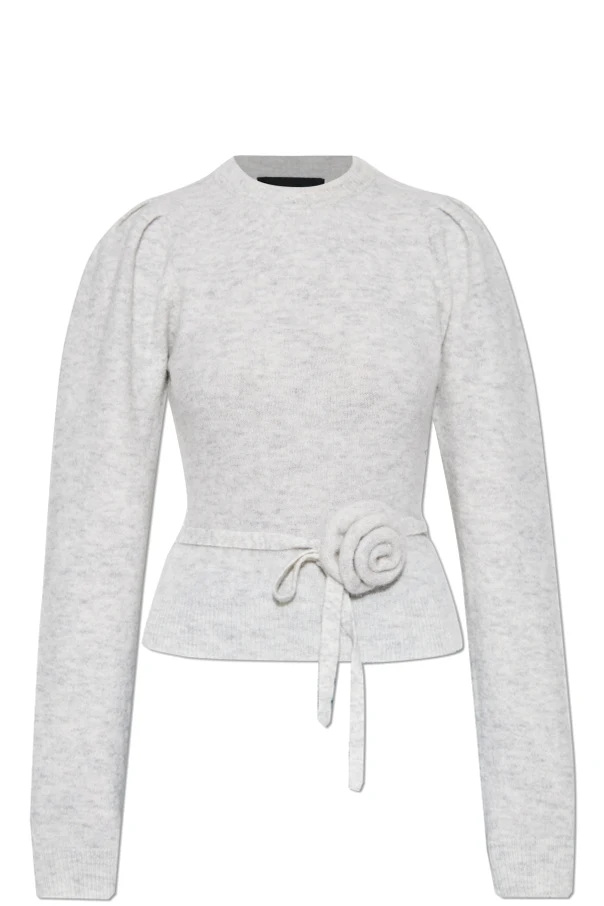 SZARY Wełniany sweter