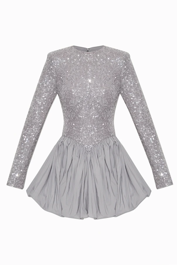 SILBER Paillettenkleid