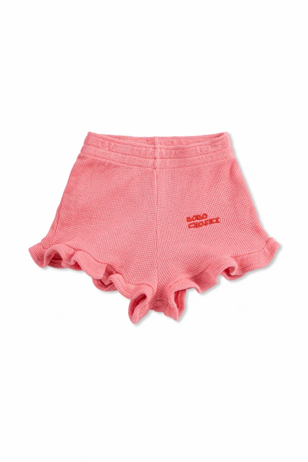 PINK Shorts with embroidered logo