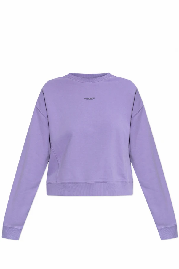 LILA Sweatshirt mit aufgedrucktem Logo