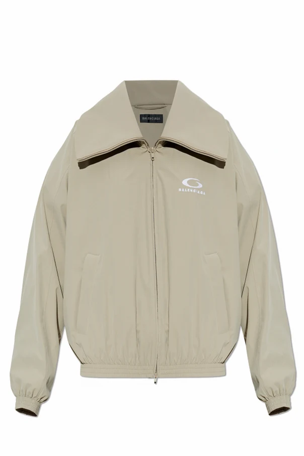 beige Jacket with logo