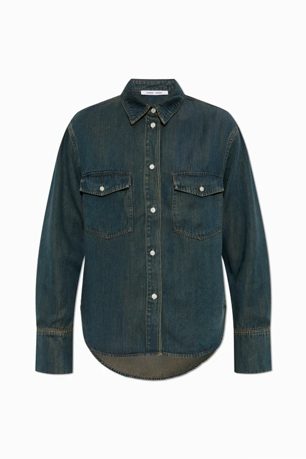 NAVY BLUE "Sabex" denim shirt