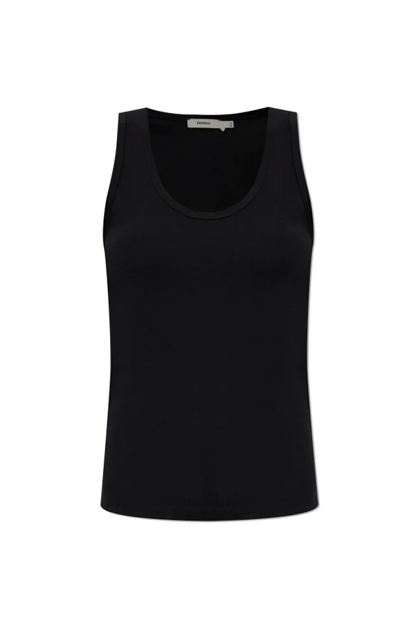 CZARNY Top bez rękawów