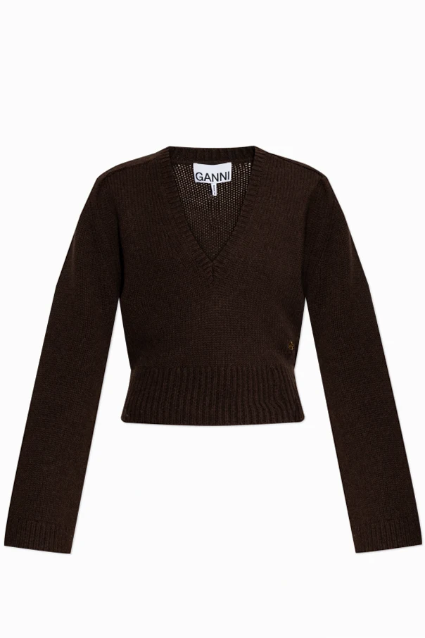 BRAUN Pullover mit V-Ausschnitt