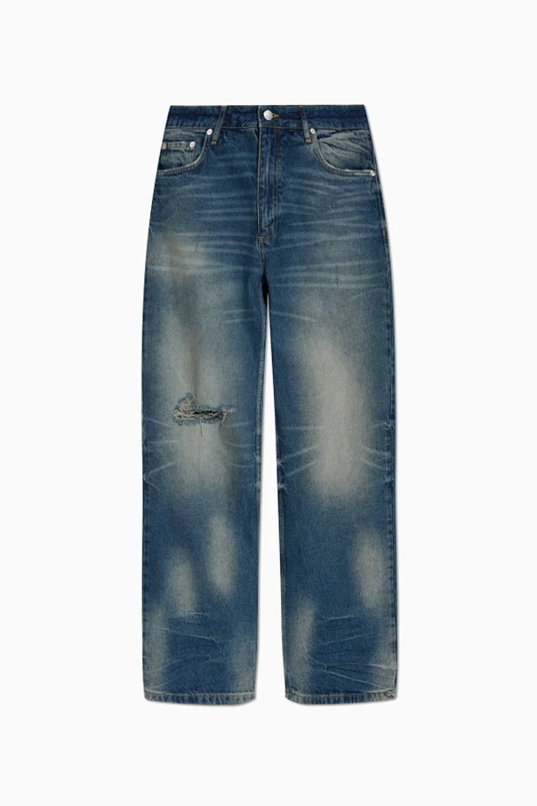 MARINEBLAU Jeans mit Logo