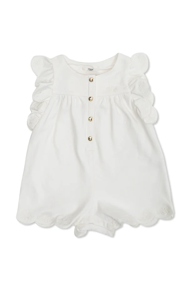 WHITE Baby romper