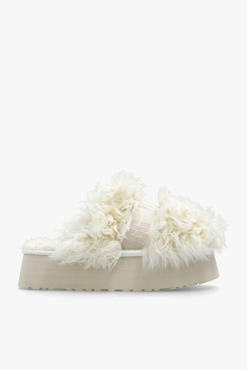 Klapki na platformie ‘Fluff Momma’