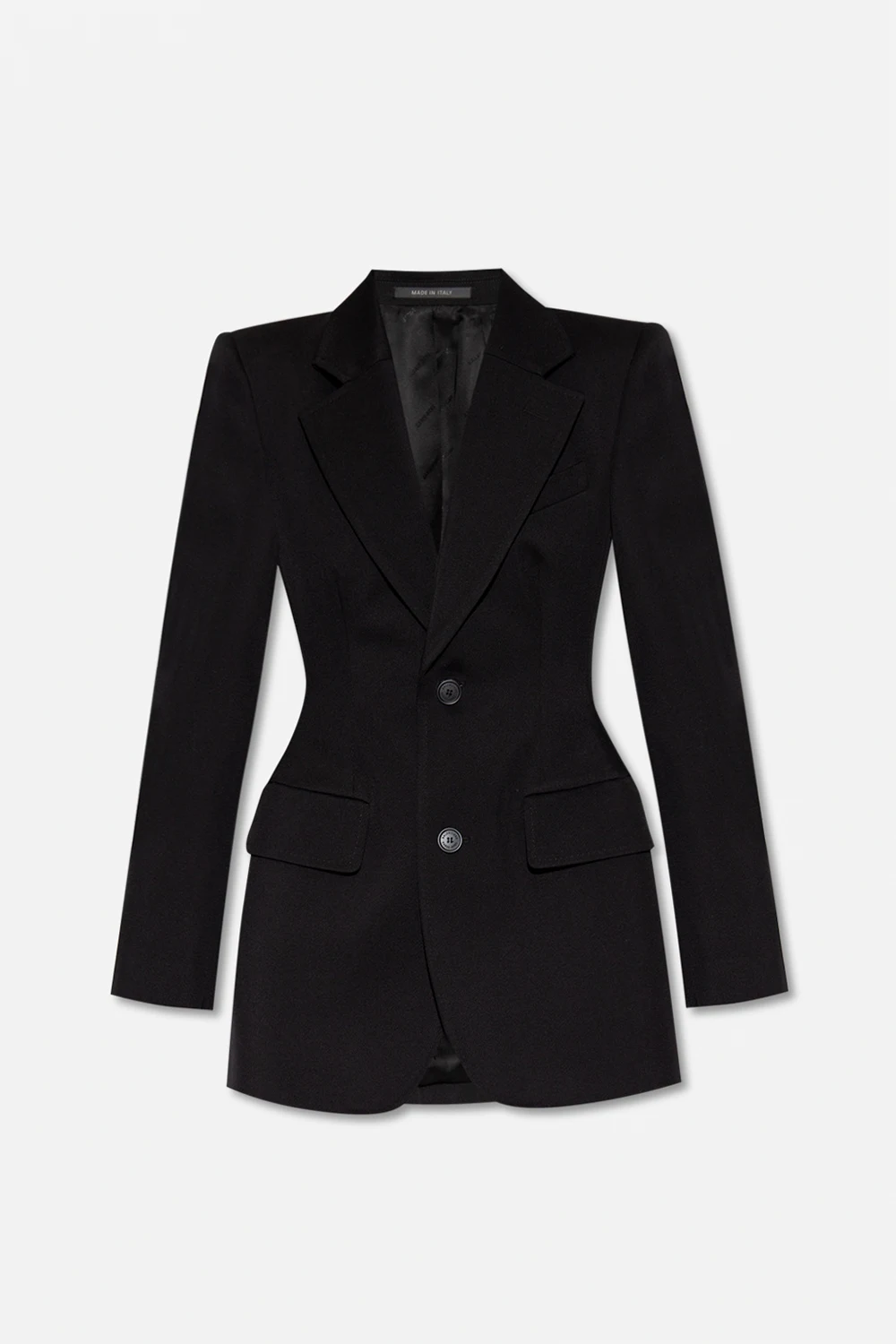 BLACK Blazer with notch lapels